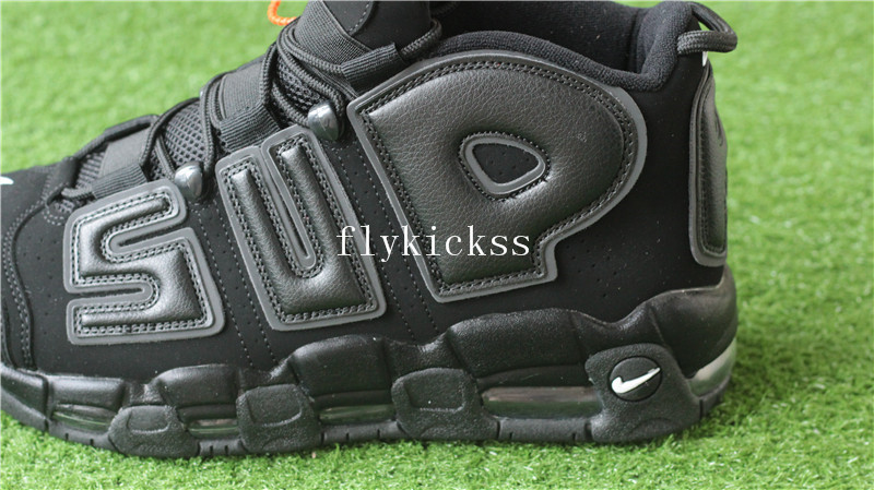 Supreme x Nike Air More Uptempo Black